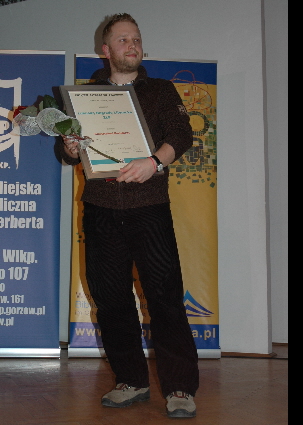 Krzysztof Koziołek odbiera Lubuską Nagrodę Literacką